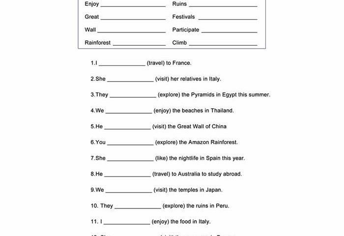 Present Continuous Worksheet ESL