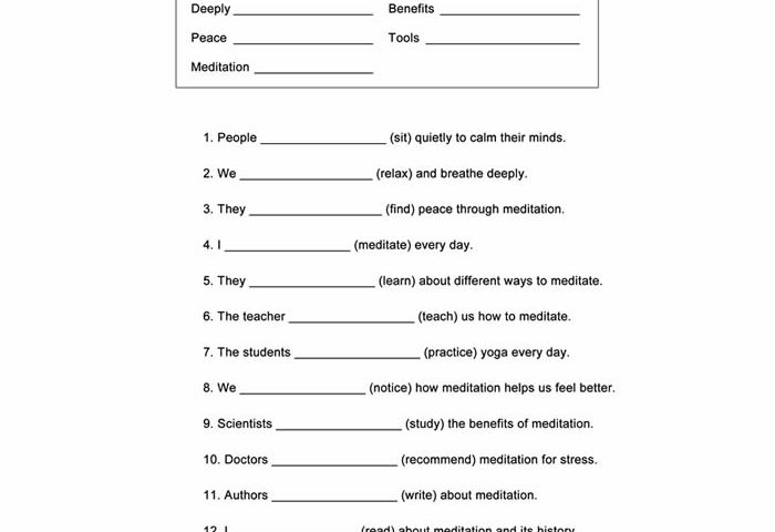 Present Continuous Worksheet ESL