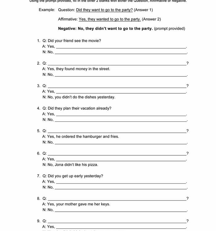 Simple Past Worksheet ESL