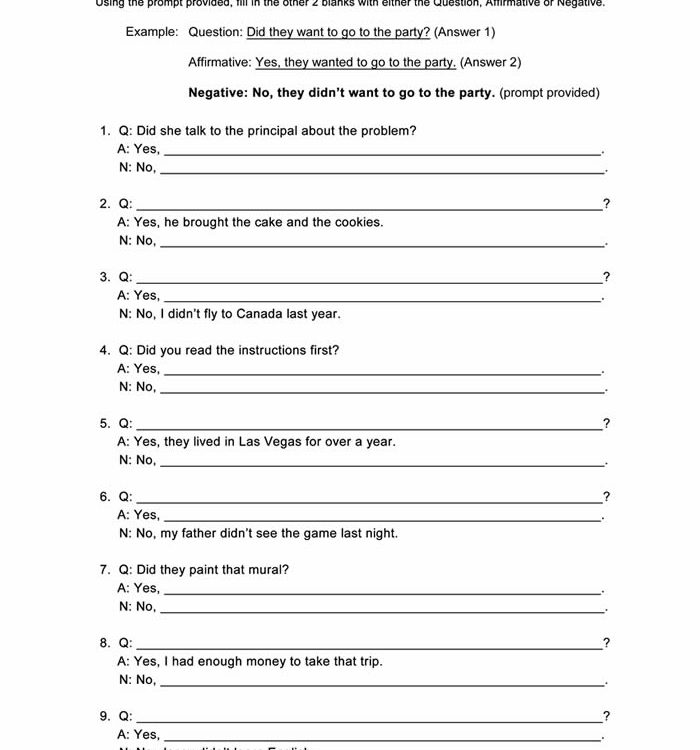 Simple Past Worksheet ESL