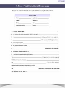 First Conditional Worksheet ESL