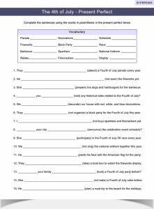 Present Perfect Worksheet ESL