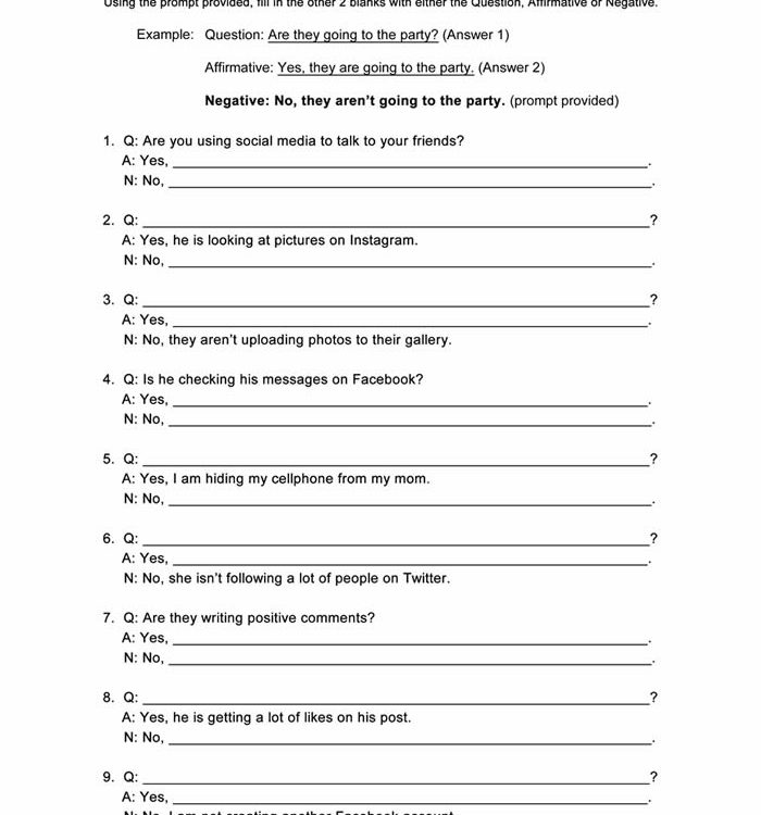 Present Continuous Worksheet ESL