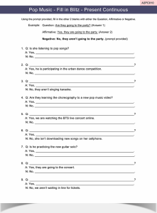 Present Continuous Worksheet ESL